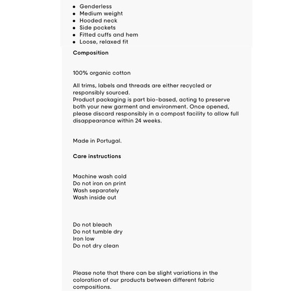 NWOT | Pangaia | 365 Hoodie in Jade Green - Picture 6 of 16